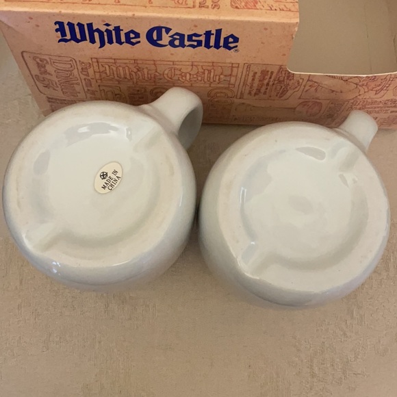 Vintage 1995 White Castle restaurant ware coffee mugs, cups, NIB - Picture 4 of 8